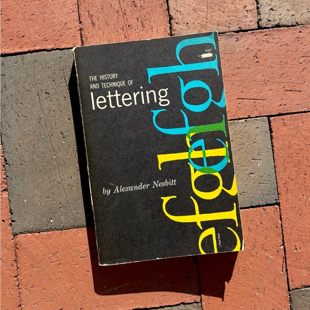 1957 The History and Technique of Lettering Gothic Fonts Printmaking Typography
